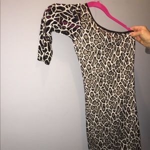 Short cheetah dress